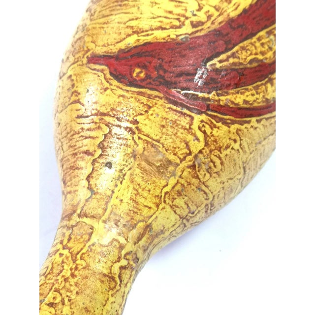 Mid-Century Modern Large Phoenix Motif Handmade Vase from Illes, 1970s For Sale - Image 3 of 9