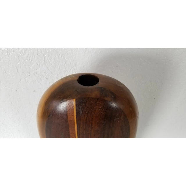 Paul La Montagne Art Turned Wood Vase For Sale In Miami - Image 6 of 11