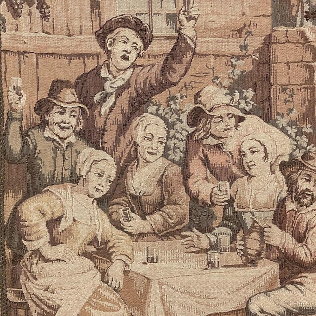 Pair Antique Tapestries After David Teniers the Younger For Sale - Image 11 of 14