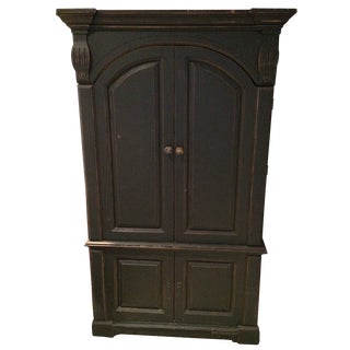 Large Solid Wood Armoire For Sale