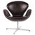 Swan Chair in Dark Brown Leather by Arne Jacobsen and Fritz Hansen, 2007 For Sale - Image 14 of 14