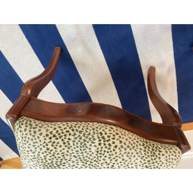 Wood Early 20th Century American Empire Upholstered Dining/Side Chairs in Thibault Swing Velvet Fabric For Sale - Image 7 of 11