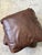 Vintage Distressed Leather Square Accent Throw Pillow Covers (Set of 2) 20"x20" For Sale - Image 13 of 13