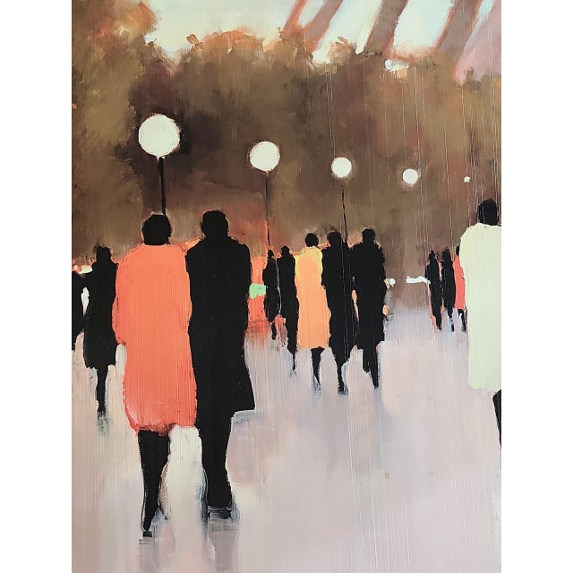 Evocative giclee on canvas, Lorraine Christie, titled Paris Remembered, in exellent condition.Measures 32 x 24 x 1.75