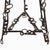 An exceptional pair of artist-made stools dating to circa 1960, handcrafted from forged iron and solid oak. The sculptural...