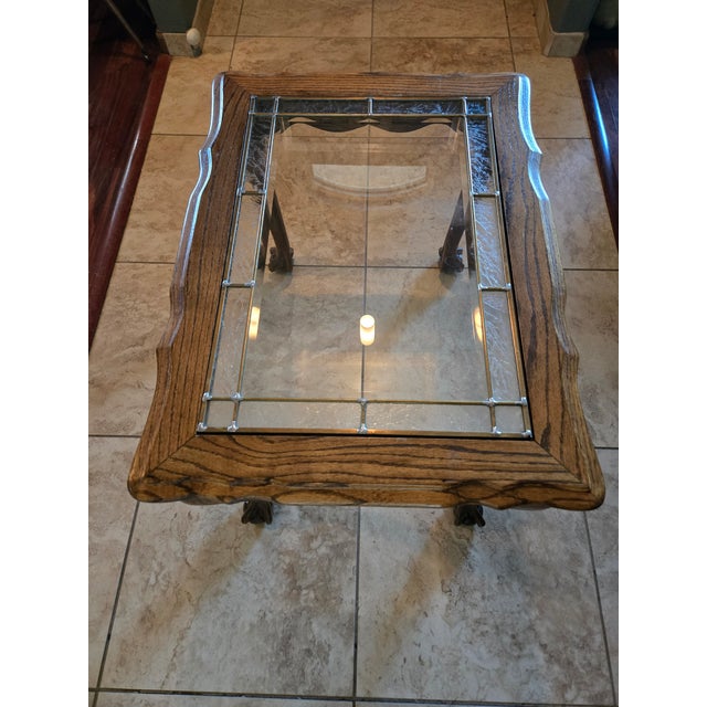 Victorian Antique Victorian Oak Side Table For Sale - Image 3 of 6