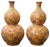 Double-Gourd Mille-Fleur Vases, 20th Century, Set of 2 For Sale