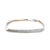 This sleek bangle bracelet designed by Frank Ghery for Tiffany & Co. is in a dynamic toque design contains 52 round...