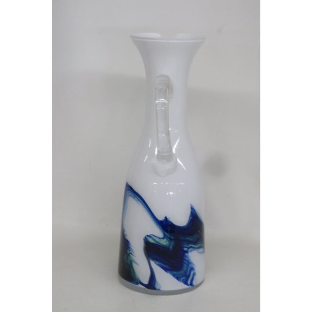 Mid Century Modern Art Glass Tall Vase Jug Pitcher 4684b For Sale In Miami - Image 6 of 13