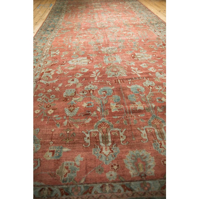 1930s Vintage Persian Bibikabad Quatrefoil Bouquet Wool Carpet For Sale In New York - Image 6 of 13