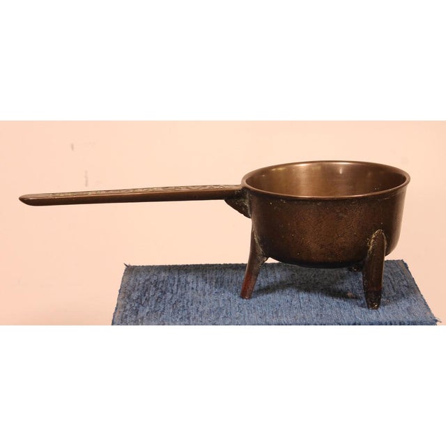 18th Century Cast Bronze Tripod Apothecary Skillet For Sale - Image 6 of 9
