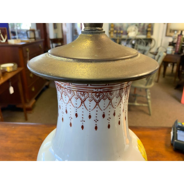 20th Century Chinese Chinoiserie Lamp For Sale - Image 4 of 11