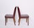 Wood Set of Bordeaux Leather Dining Chairs attributed to Anonima Castelli, Italy, 1950s For Sale - Image 7 of 18