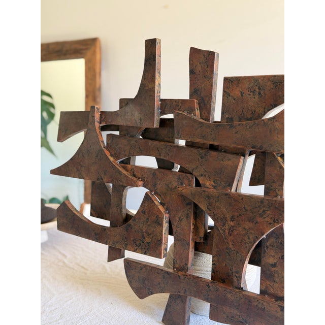 Curtis Jere 1960s–1970s Brutalist Style Abstract Wall Sculpture in the Style of Curtis Jere by Austin Productions For Sale - Image 4 of 11