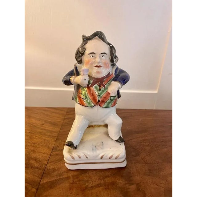 Late 19th Century Antique Victorian Staffordshire Flatback Figure, 1880s For Sale - Image 5 of 5