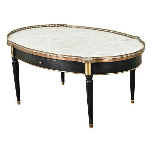 French 19th Century Louis XVI Style Oval Coffee Table For Sale