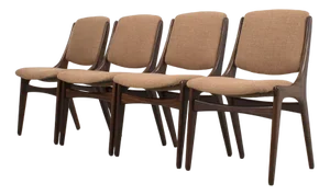 Vintage Chairs by Mahjongg Holland, Set of 4