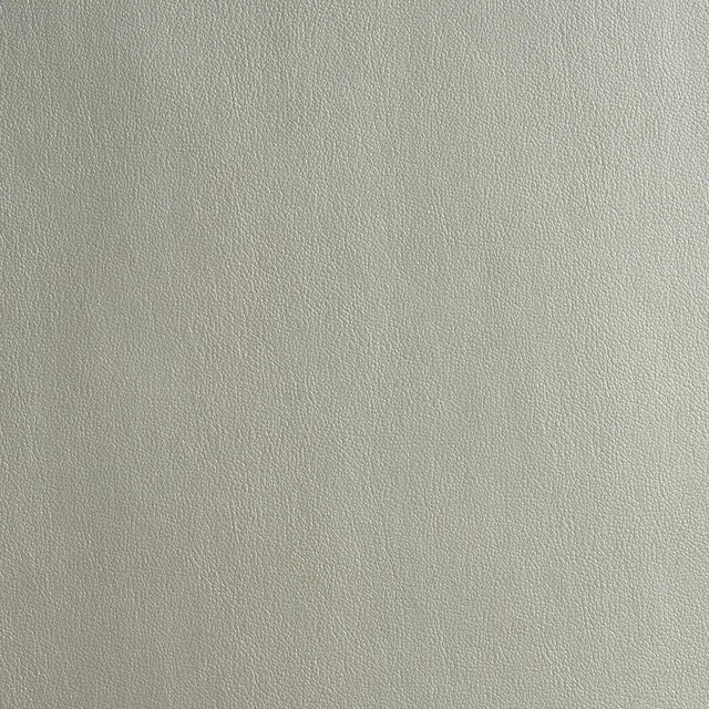 Schumacher Sample - Schumacher Metallic Vegan Leather Outdoor Fabric In Lustrous Metal For Sale - Image 4 of 4