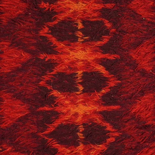 Long Pile Wool Rug, Italy, 20th Century For Sale - Image 3 of 11