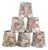 Antique Fabric Chandelier Shades - Set of 6 For Sale