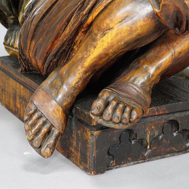 Wooden Carved Sculpture of a Coffee Drinking Arab, Vienna Ca. 1900 For Sale - Image 10 of 12