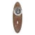 Traditional Octagon Glass Beaded Brass Dummy Door Knob Set For Sale