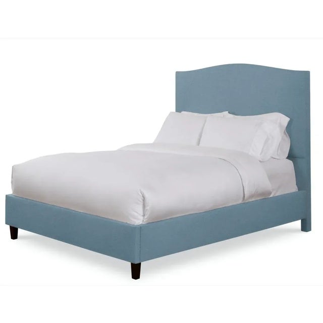 Casa Cosima Hazel California King Headboard, Blue Velvet For Sale - Image 4 of 5