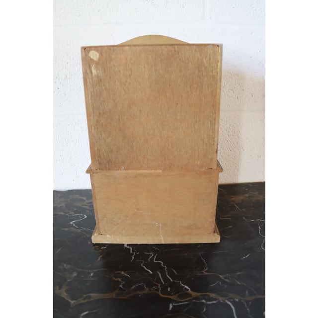 Wood Italian Florentine Miniature Armoire Jewelry Box For Sale - Image 7 of 8