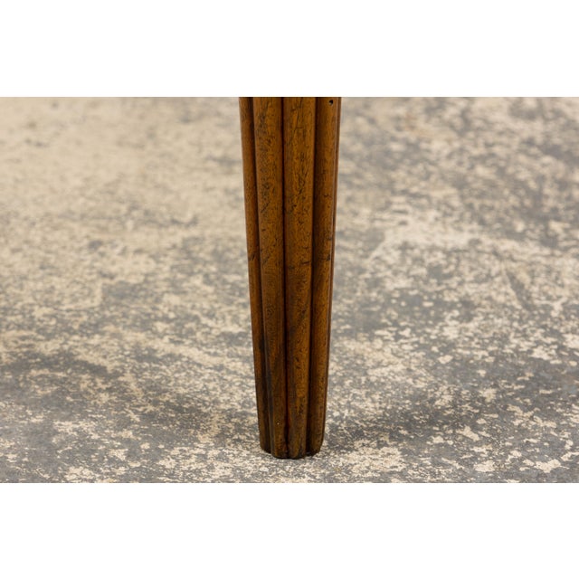 1920s French Art Deco Walnut Writing Table For Sale - Image 9 of 16