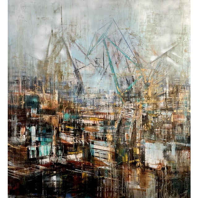 Bianca Prettau, Shipyards, 2024, Oil on Canvas and Acrylic For Sale - Image 9 of 9