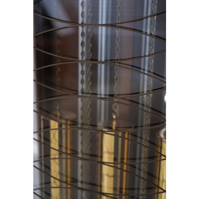 Brown Ridgeway Walnut 5 Tube Tall Case Grandfather Clock For Sale - Image 8 of 18