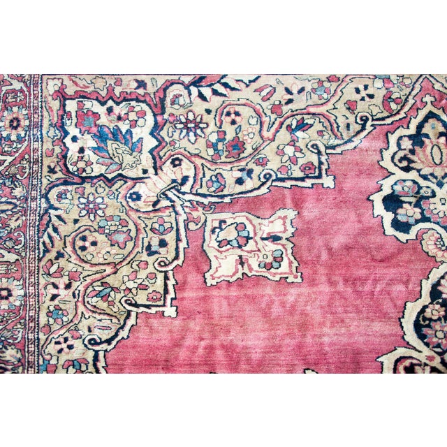 Late 19th Century Persian Lavar Kirman Rug For Sale - Image 14 of 15