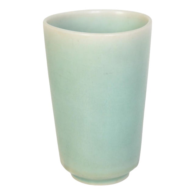Green Glazed Vase from Saxbo For Sale