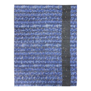 Modern Scandinavian Swedish Geometric Design Rug by Keivan Woven Arts 9'2 X 11'10 For Sale