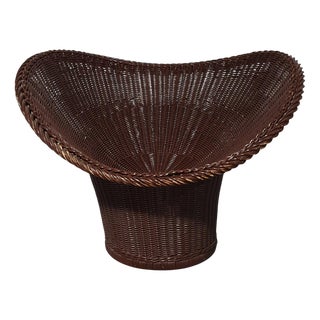 Wicker Model E20 Chair by Egon Eiermann for Heinrich Murmann, 1957 For Sale