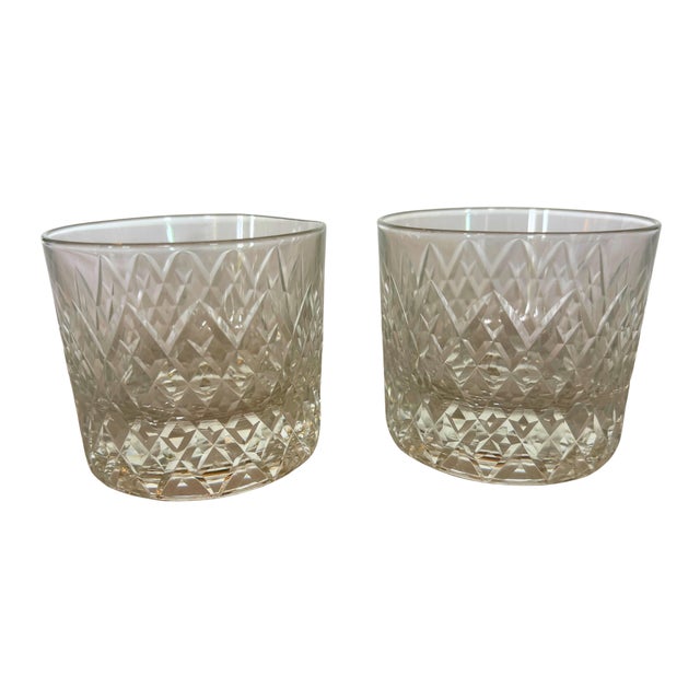 French Art Deco Silver-Plated and Cut Glass Decanter with Tumblers, 1930, Set of 3 For Sale - Image 4 of 8