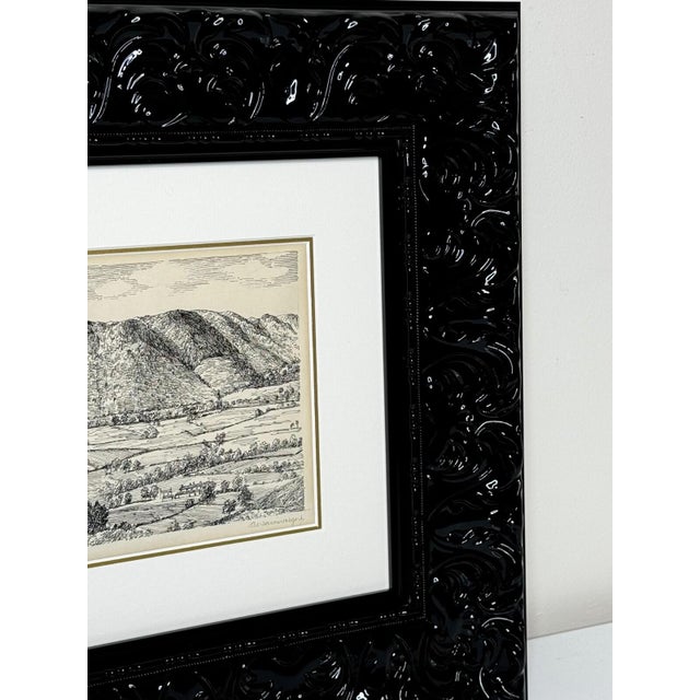 Landscape Low Fell, From Lanthwaite Hill – Original Pen and Ink Drawing | Lake District, Cumbria | Signed by Alfred Wainwright For Sale - Image 4 of 18