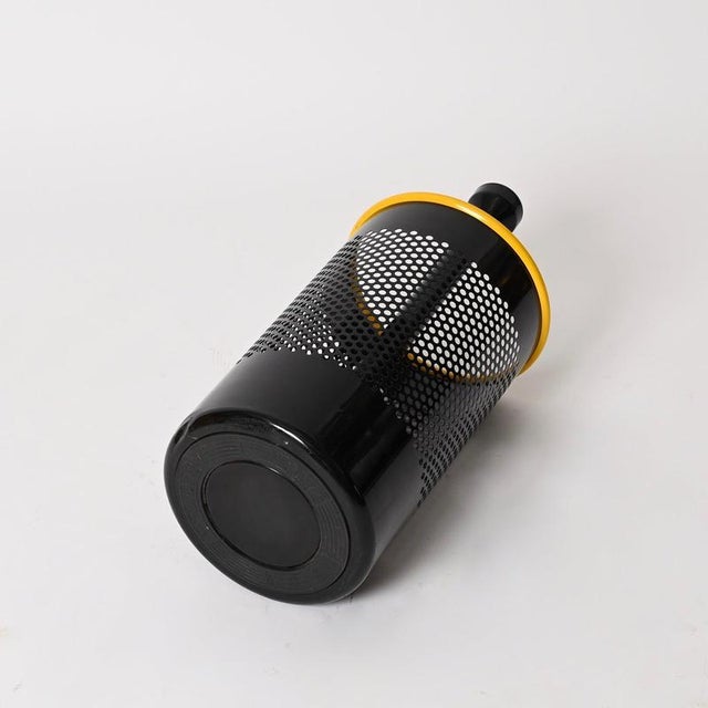 Special Edition Black and Yellow Cribbio Umbrella Stand attributed to Barbieri, Italy, 1980s For Sale - Image 10 of 11