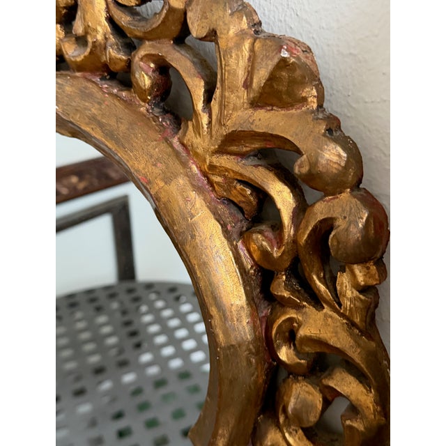 Mid Century Quatrefoil Florentine Mirror For Sale - Image 15 of 17