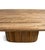 Outdoor Teak Rounded Pedestal Dining Table For Sale - Image 9 of 12