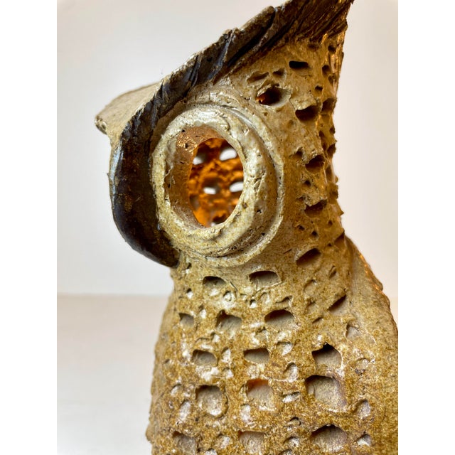 Ceramic Owl Table Lamp, 1960s For Sale - Image 14 of 18