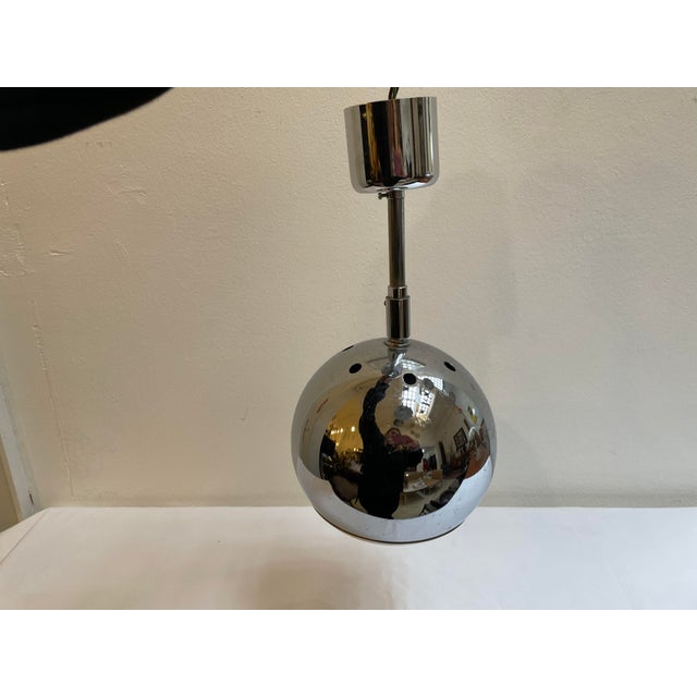 Mid-Century Chrome-Plated Ball Ceiling Lamp, 1970s For Sale - Image 6 of 8