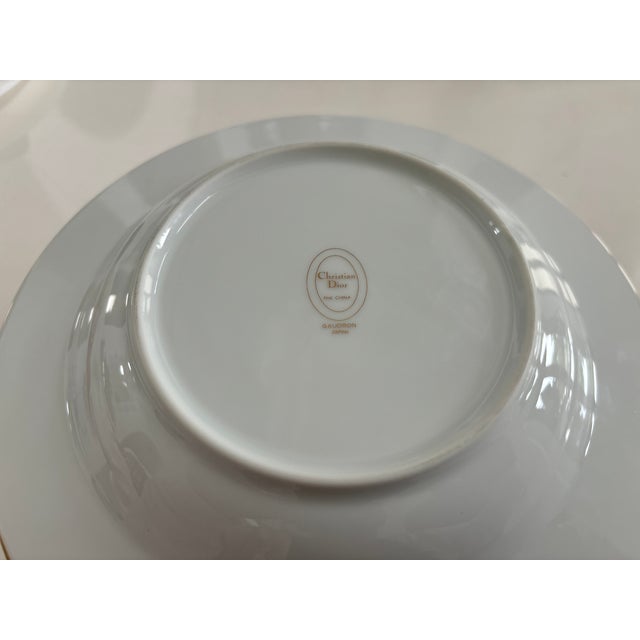 Christian Dior 1980s Christian Dior Fine China Plates- Set of 8 For Sale - Image 4 of 7