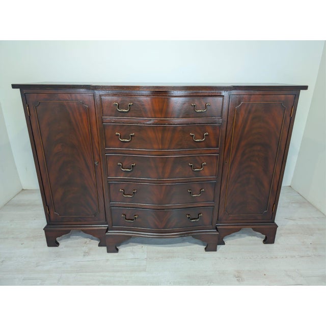 Antique English-Style Mahogany Chest of Drawers, 1900s For Sale - Image 13 of 13