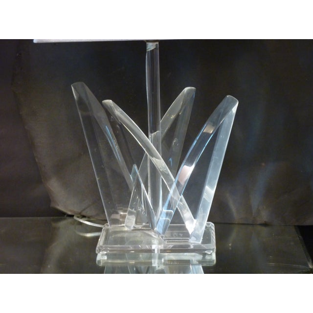 Mid-Century Modern Van Teal Acrylic Lamp For Sale - Image 3 of 4