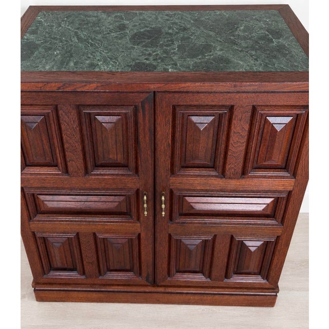 Wood Vintage Ricardo Lynn Brutalist Bar Cabinet | 1960s Asian Modern Expanding Dry Bar | Fold-Out Cocktail Cabinet | Mid Century Furniture For Sale - Image 7 of 12