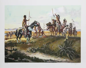Noel Daggett, We Shall Not Talk of War, Lithograph
