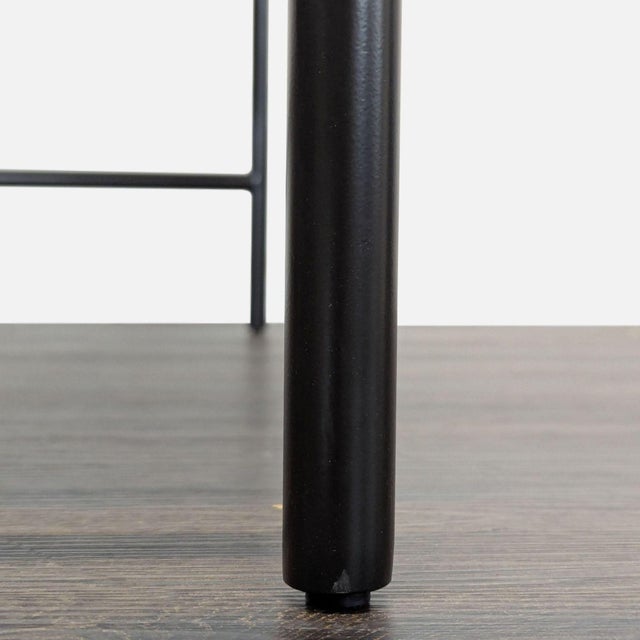 West Elm Quinn Modern Desk With Three Drawers and Raised Shelf For Sale - Image 10 of 12