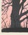1992 screenprint on paper by North Carolina / Virginia artist Wanda Bowman. "Enchanted Twilight" pencil signed, dated,...