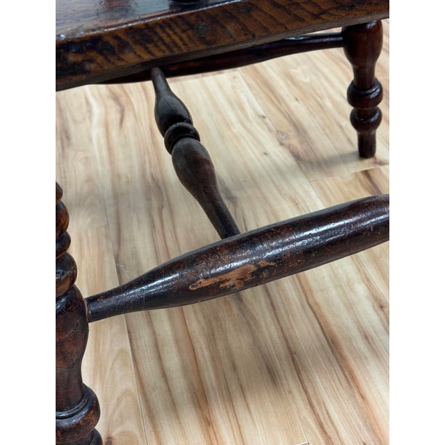 Antique Carved Wood Windsor Chair For Sale - Image 14 of 17